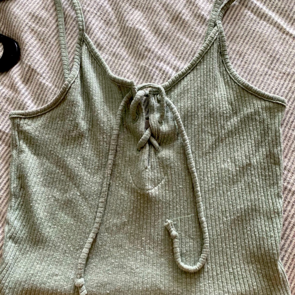 Seafoam green crop top